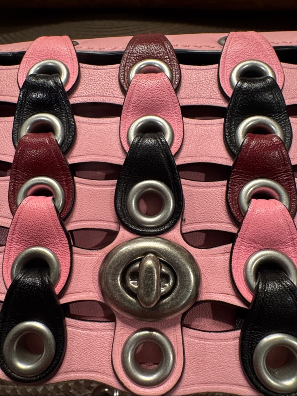 Coach 1941 Collection Pink Multi-Accent Chain Shoulder Bag - Picture 2 of 9